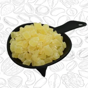 Piña deshidratada azucarada