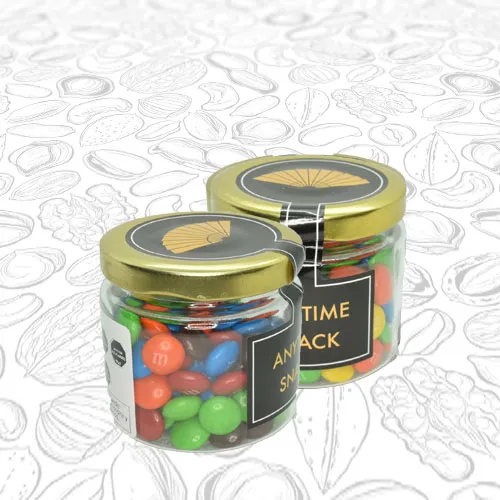 Frasco de chocolates m&m originales