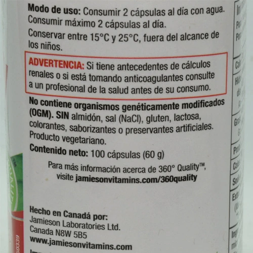 Cranberry 250mg - 100 Cápsulas - Imagen 2