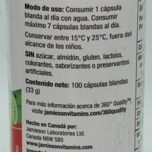 Vitamina E 100 IU 100 cápsulas - Imagen 3
